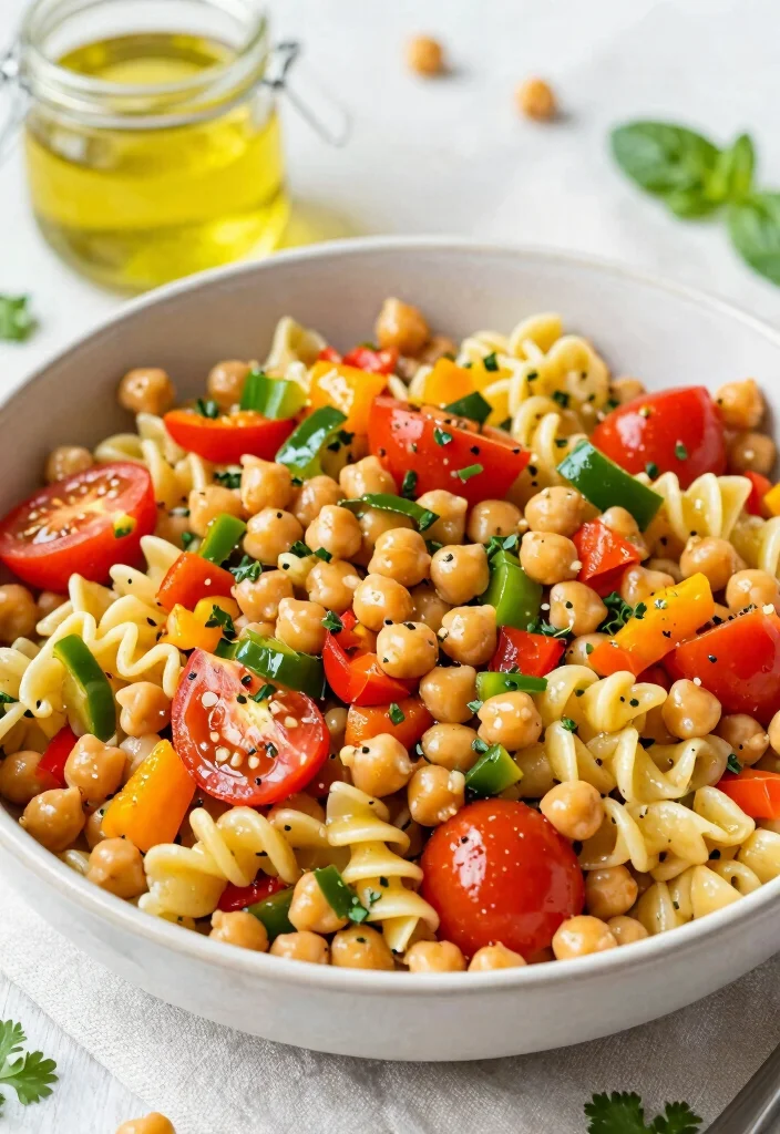 12 Vegan Chickpea Recipes for Easy Protein-Rich Meals - 7. Chickpea Pasta Salad 1