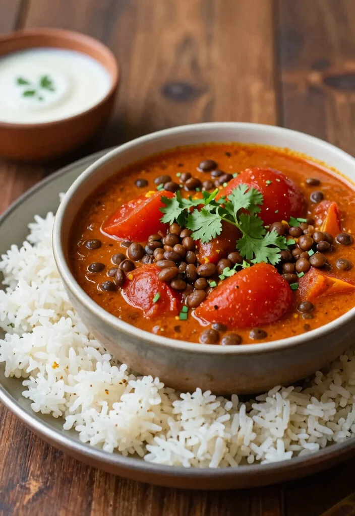 12 Vegan Curry Recipes Full of Warm Spiced Flavor - 10. Lentil and Tomato Curry 1