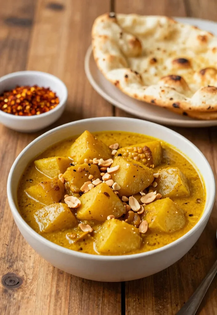 12 Vegan Curry Recipes Full of Warm Spiced Flavor - 4. Massaman Curry with Potatoes and Peanuts 1