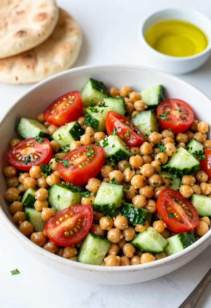 12 Vegan Dinner Recipes for Simple Plant-Based Meals 100 12 Vegan Dinner Recipes for Simple Plant-Based Meals - 10. Mediterranean Chickpea Salad 1