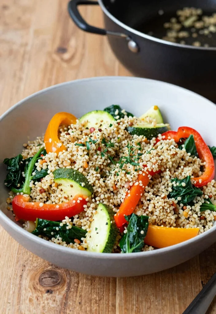 12 Vegan Dinner Recipes for Simple Plant-Based Meals 34 12 Vegan Dinner Recipes for Simple Plant-Based Meals - 4. One-Pot Vegetable Quinoa 1