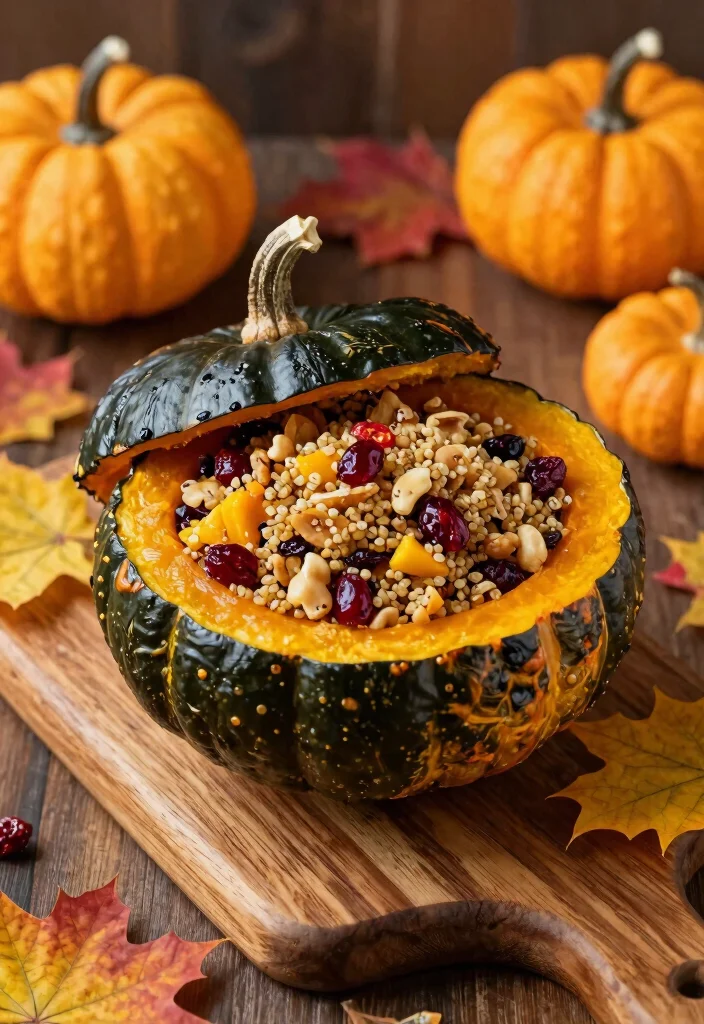 12 Vegan Fall Recipes for Cozy Seasonal Cooking - 10. Vegan Stuffed Acorn Squash 1
