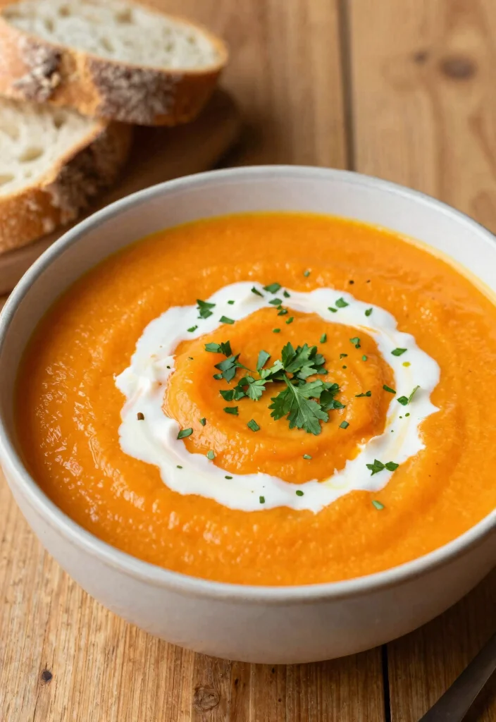 12 Vegan Fall Recipes for Cozy Seasonal Cooking - 11. Vegan Carrot Ginger Soup 1