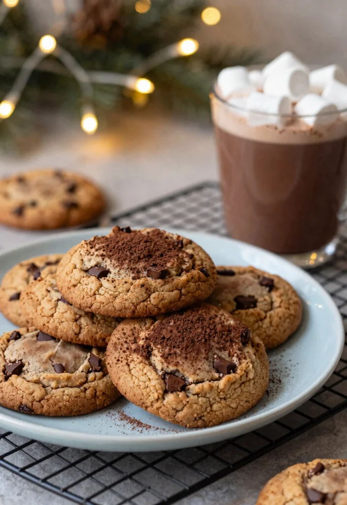 12 Winter Dessert Recipes for Cozy Cold Weather Nights - 4. Vanilla Bean Hot Chocolate Cookies 1