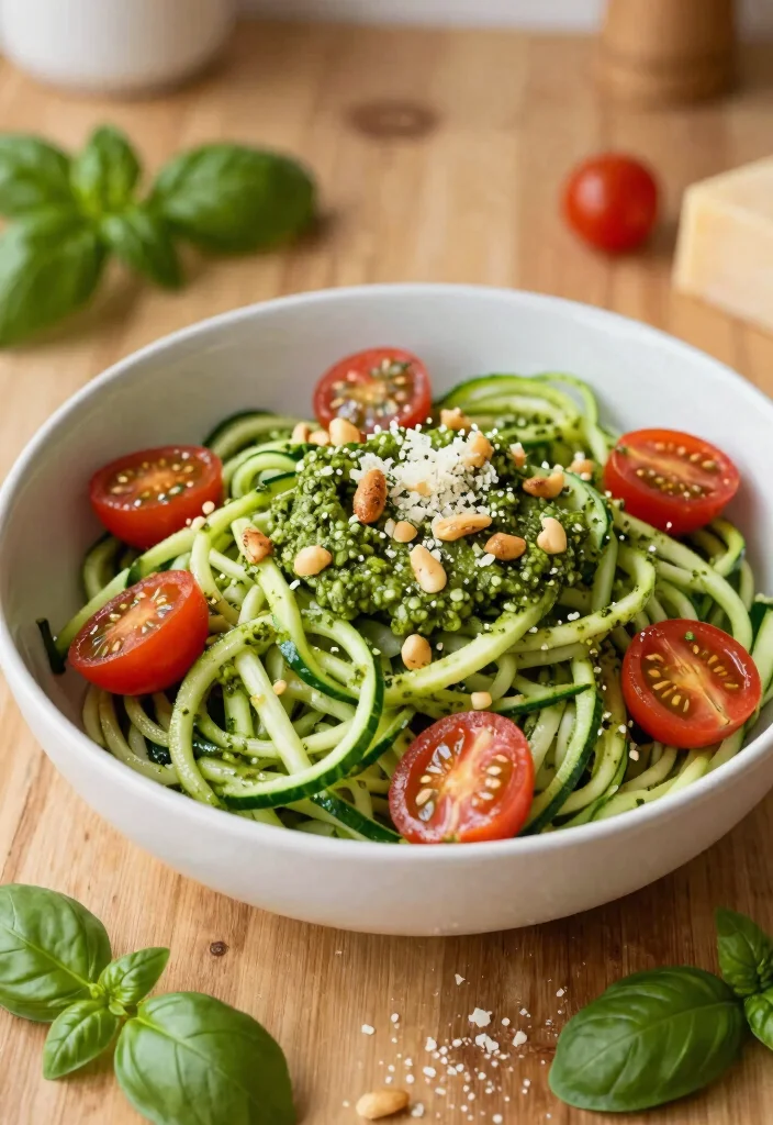 14 Best Dinner Recipes for Easy Weeknight Success 100 14 Best Dinner Recipes for Easy Weeknight Success - 10. Pesto Zoodle Bowl 1