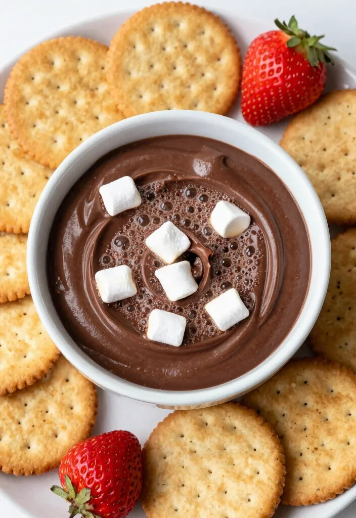 14 Chocolate Dessert Recipes for Rich and Easy Sweet Treats - 11. S’mores Chocolate Dip 1
