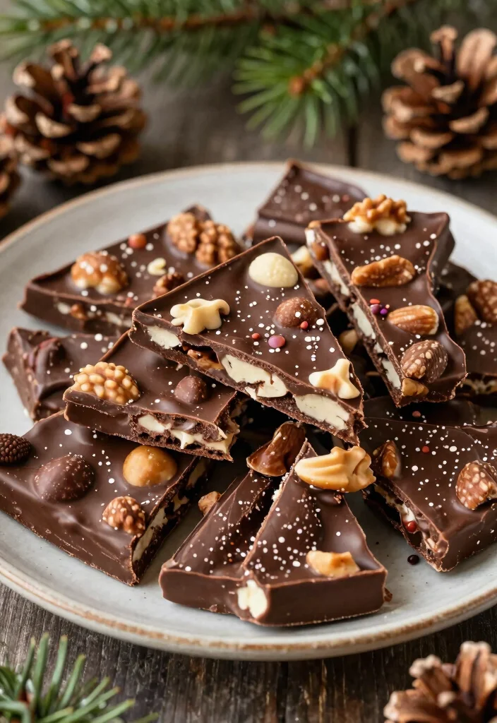 14 Chocolate Dessert Recipes for Rich and Easy Sweet Treats - 6. Nutty Chocolate Bark 1