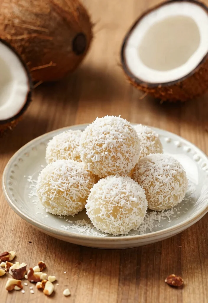 14 Indian Dessert Recipes with Classic Sweet Flavors 12 14 Indian Dessert Recipes with Classic Sweet Flavors - 2. Coconut Ladoo 1