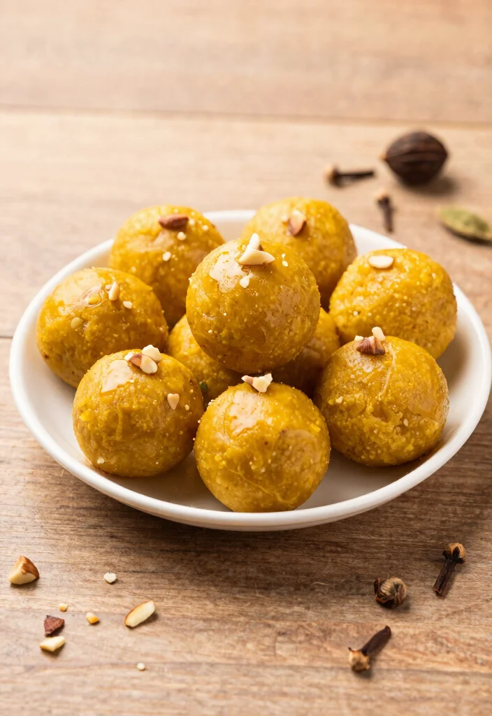 14 Indian Dessert Recipes with Classic Sweet Flavors 34 14 Indian Dessert Recipes with Classic Sweet Flavors - 4. Besan Ladoo 1