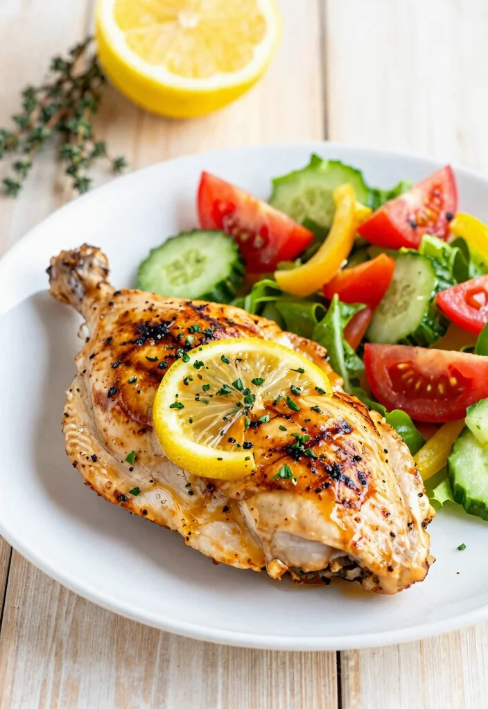 14 Low Calorie Dinner Recipes for Light Filling Meals - 1. Zesty Lemon Garlic Chicken 1